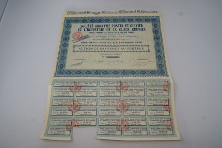 Société anonyme Postel et Olivier et l'industrie de la glace réunies