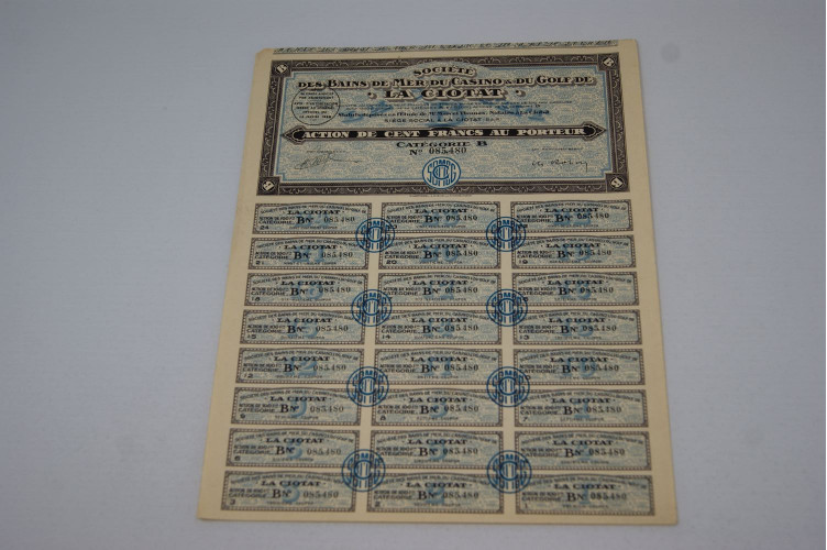 Société des Bains de mer du Casino et...