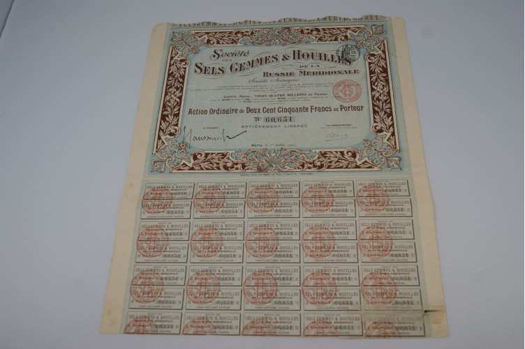 Société des sels gemmes et houilles...