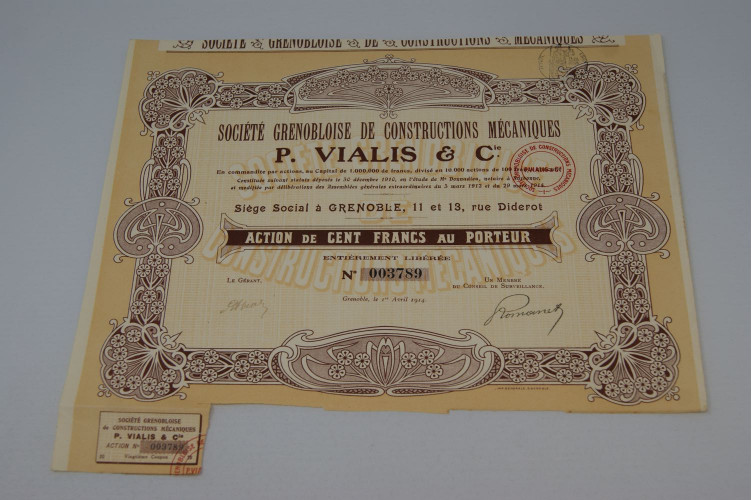 Société grenobloise de contructions mécaniques P. Vialis & Cie.