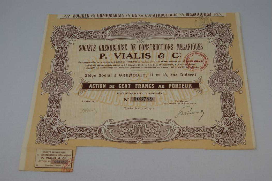 Société grenobloise de contructions mécaniques P. Vialis & Cie.