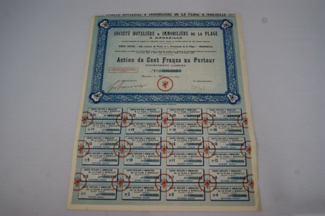 Société hotelière & immobilière de la plage à Marseille