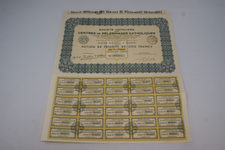 Société hôtelière des centres de pèlerinages catholiques