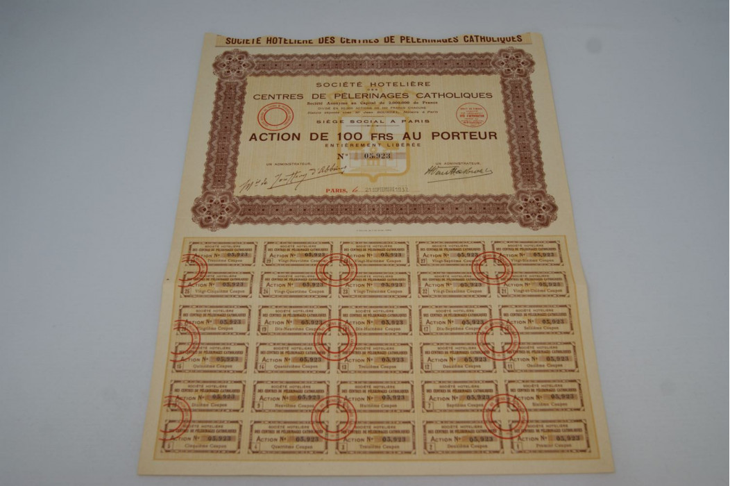 Société hôtelière des centres de pèlerinages catholiques
