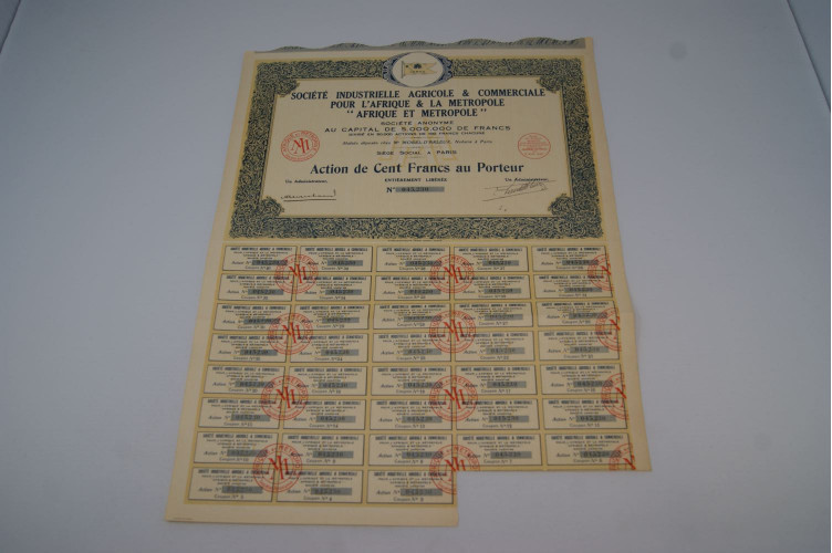 Société industrielle agricole et commerciale pour l'Afrique et la Métropole Afrique et Métropole