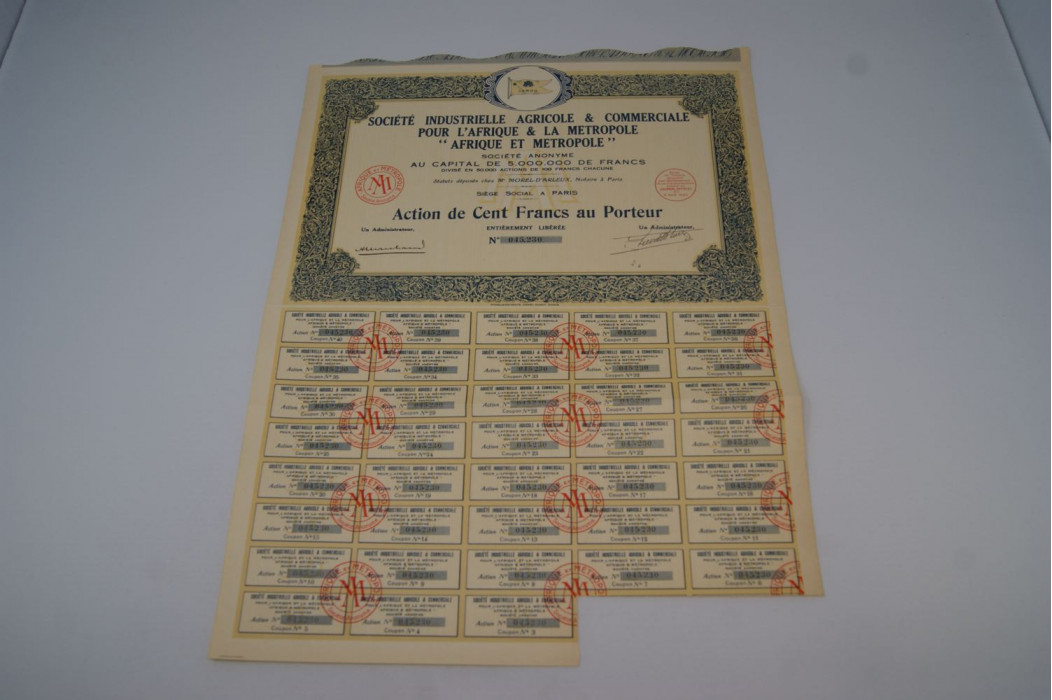 Société industrielle agricole et commerciale pour l'Afrique et la Métropole Afrique et Métropole