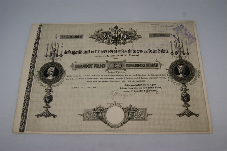Actiengesellschaft der k.k priv. Brüner Stearinkerzen- und Seifen-Fabrik
