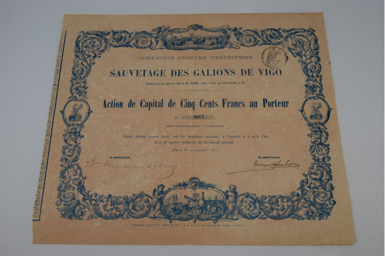 Compagnie anonyme d'entreprise du sauvetage des Gallions de Vigo