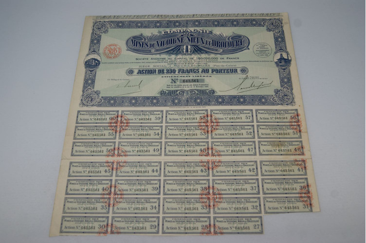 Compagnie des mines de Vicoigne Nieux...