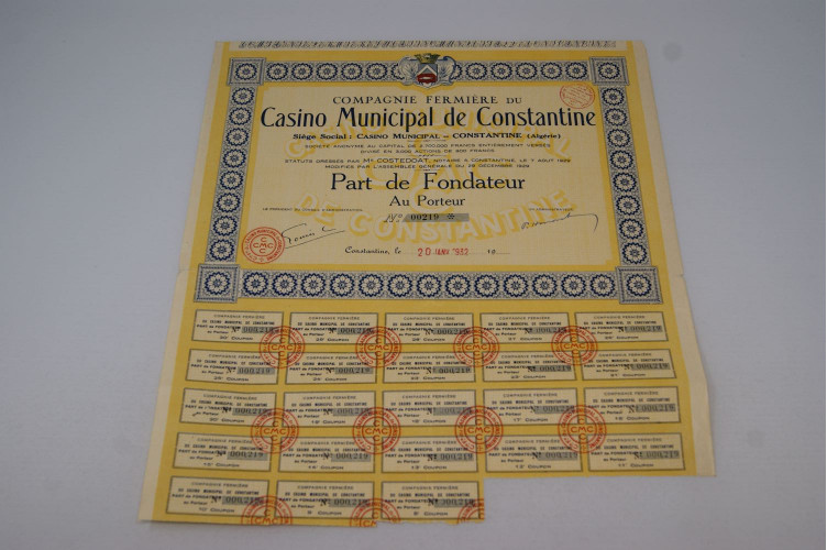 Compagnie fermière du Casino...