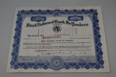 First national bank in Yonkers