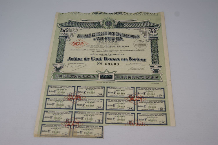 Société agricole des caoutchouc...