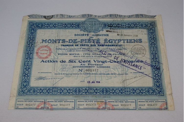 Société anonyme des Monts-de-Piété Egyptiens