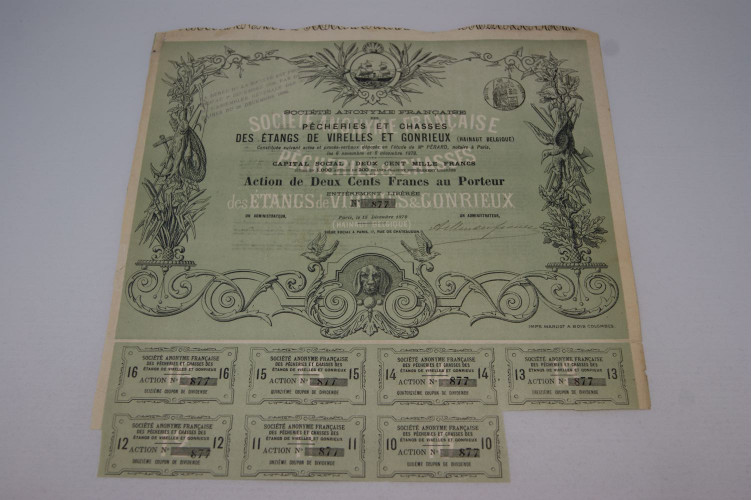 Société anonyme française des pêcheries et chasses des étangs de virelles et gonrieux