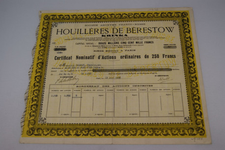 Société anonyme franco-russe des Houillères de Bérestow