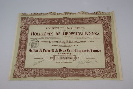 Société anonyme franco-russe des Houillères de Bérestow-Krinka