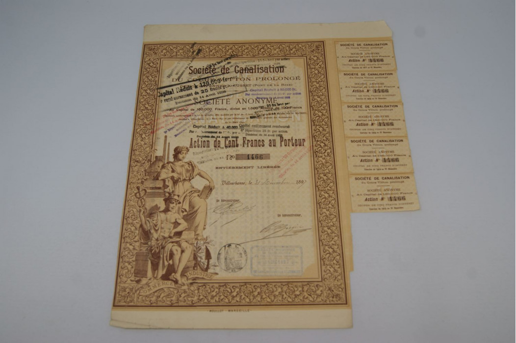 Société de canalisation du cours Vuitton prolongé