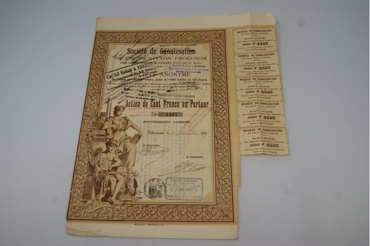 Société de canalisation du cours...