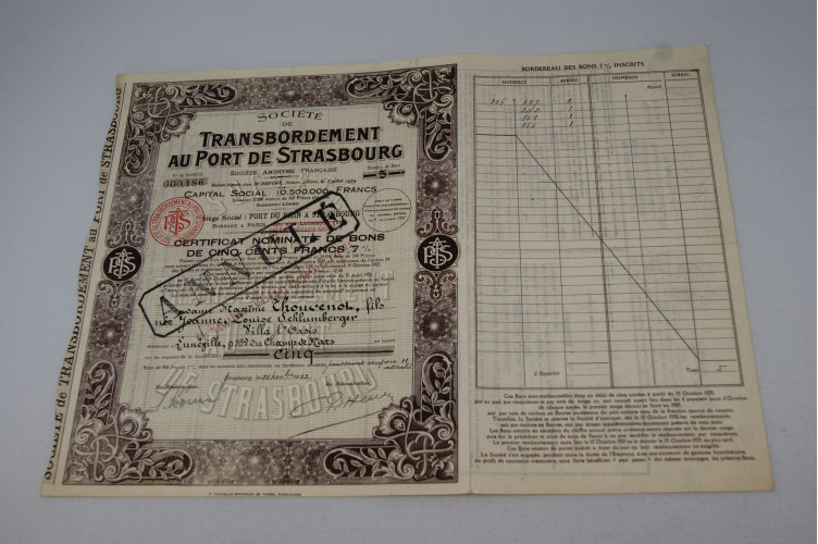 Société de Transbordement au port de...