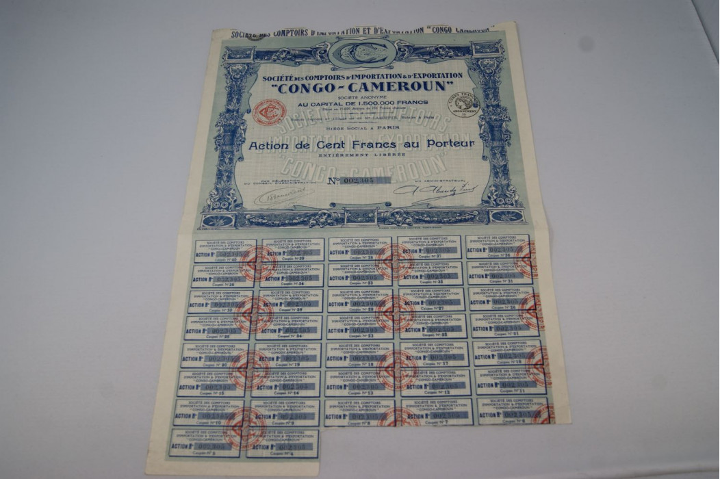 Société des comptoirs d'importation et d'exportation Congo - Cameroun