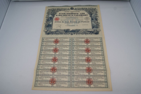 Société d'exploitation des établissements Lick et des brevets Paramount