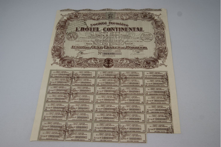 Société fermière de l'Hôtel Continental