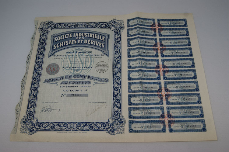 Société industrielle des Schistes et...