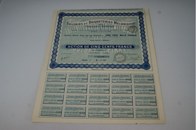 Tuileries et Briqueteries Mécaniques...