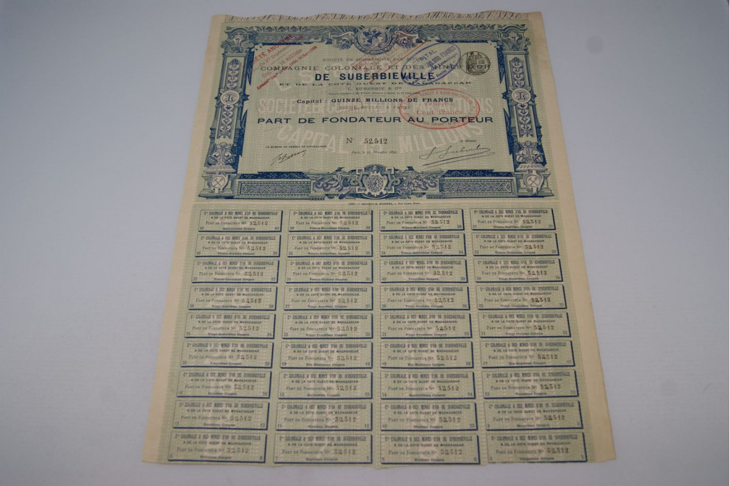 Compagnie coloniale et des mines d'or de Suberbieville et de la côte ouest de Madagascar