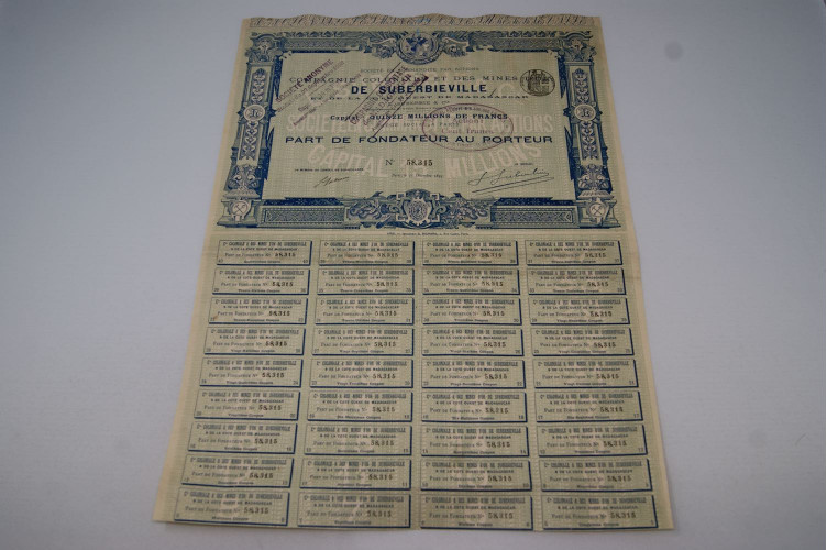 Compagnie coloniale et des mines d'or...