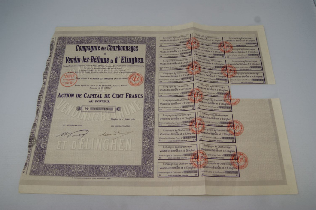 Compagnie des charbonnages de Vendin-lez-Béthune et d'Elinghen