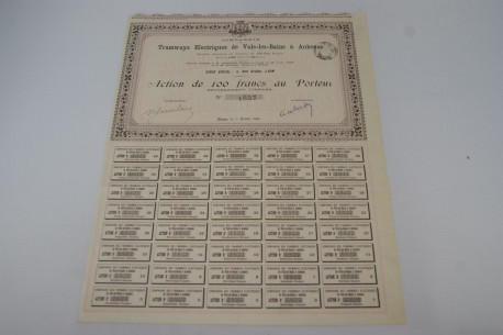 Compagnie des Tramways éléctriques de Vals-Les-Bains à Aubenas