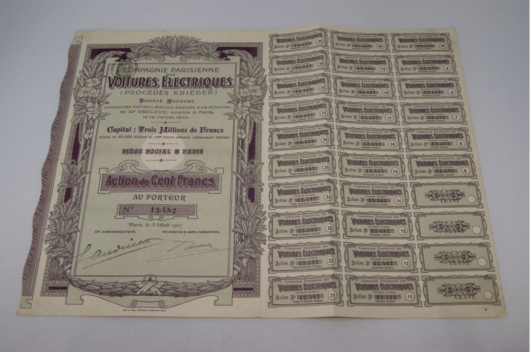 Compagnie parisienne des voitures éléctriques (procédés Kriéger)