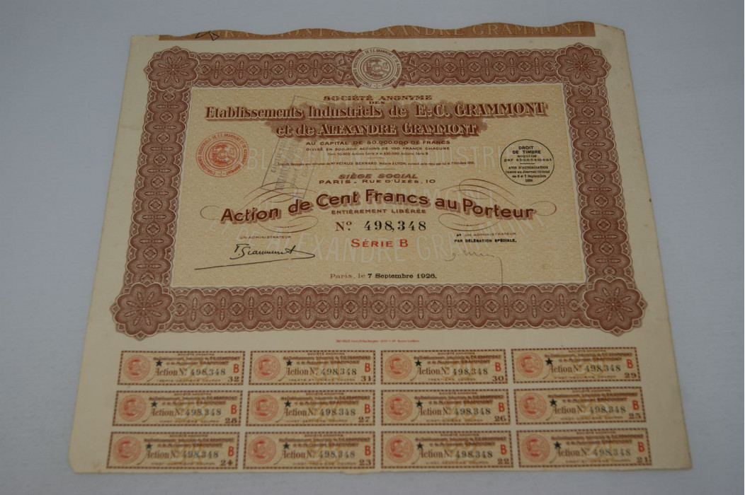 Etablissements industriels de E-C Grammont et de Alexandre Grammont
