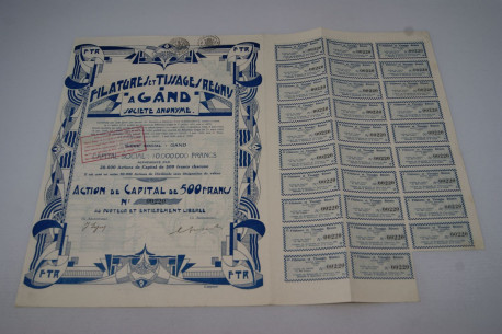 Filatures et tissages reunis à Gand