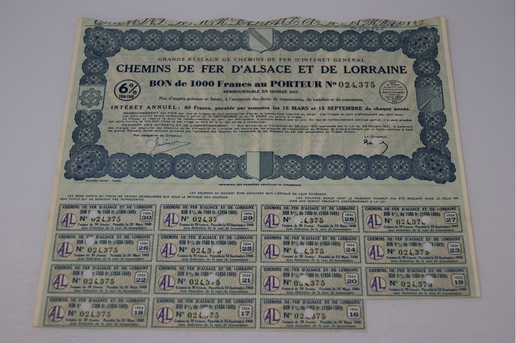 Grands réseaux de chemins de fer d'intérêt général Chemins de fer d'Alsace et de Lorraine