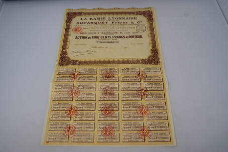 La Ramie Lyonnaise - Anciens Etablissements Duparquet Frères