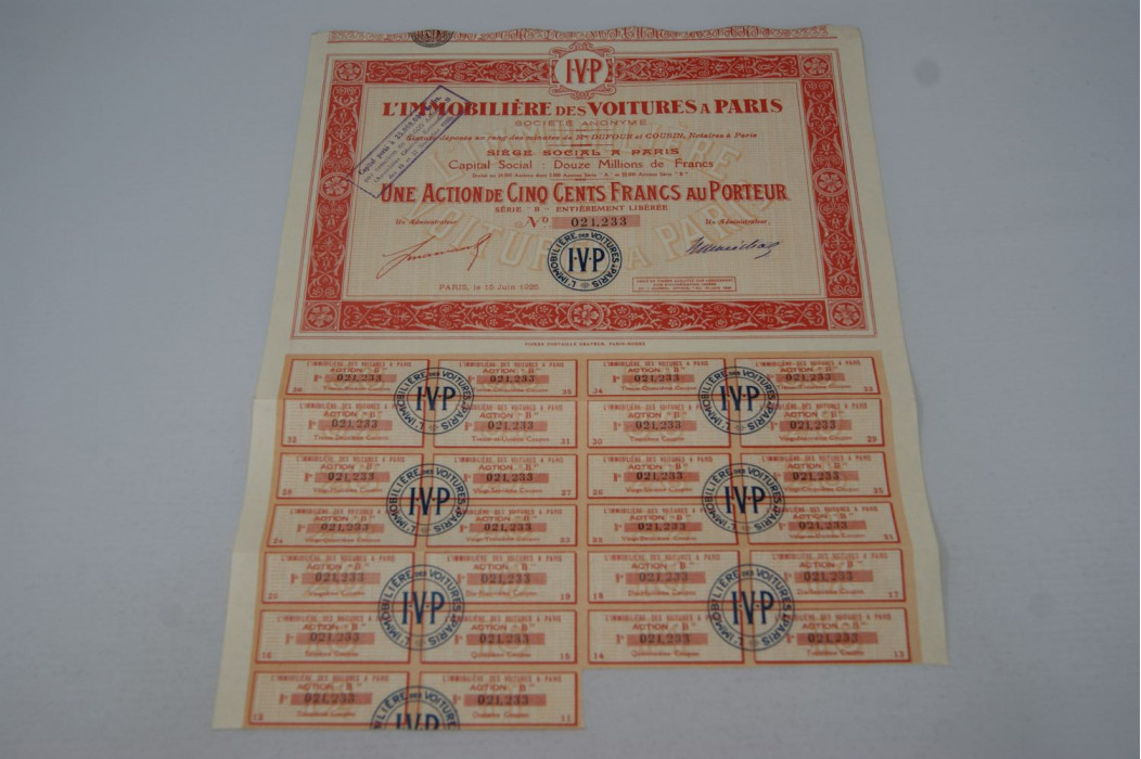 L'Immobilière des voitures de Paris