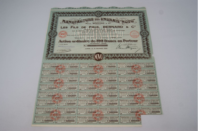 Manufacture des engrais Novo