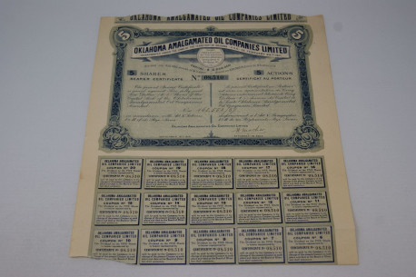 Oklahoma Amalgamated oil companies limited