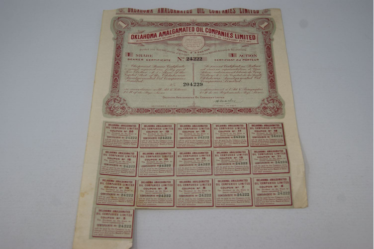 Oklahoma Amalgamated oil companies...