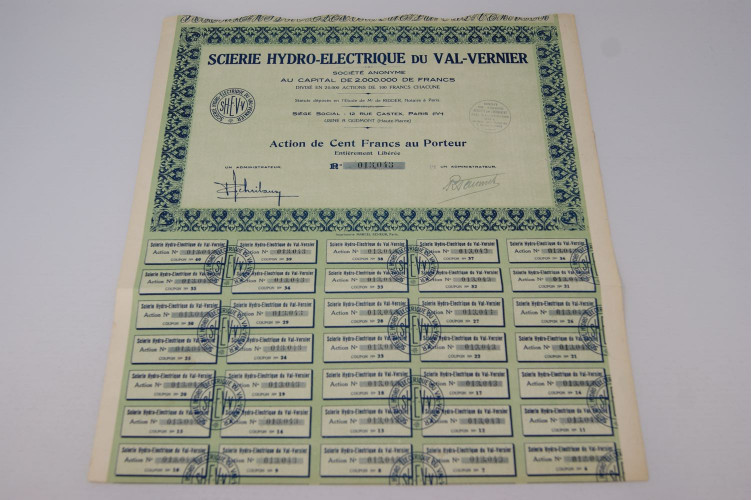 Sciérie hydro-éléctrique du Val-Vernier
