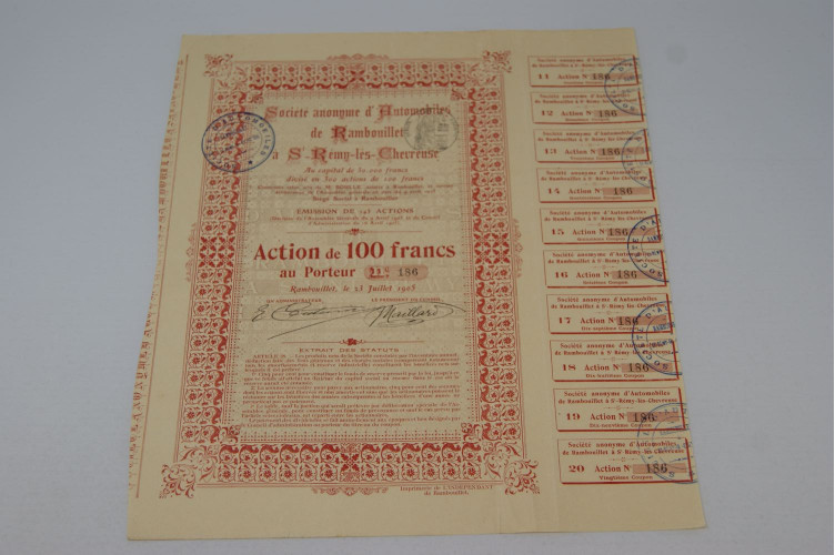 Société anonyme d'Automobiles de Rambouillet à Saint Rémy les Chevreuse