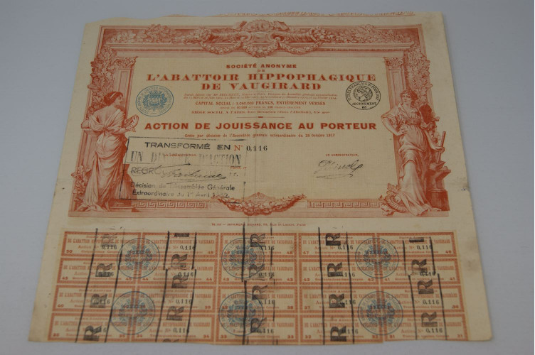 Société anonyme de l'abattoir hippophagique de Vaugirard