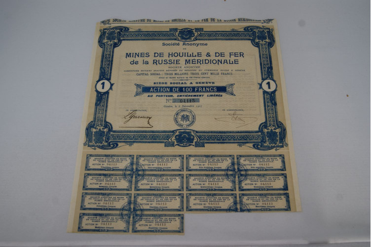 Société anonyme de Mines de Houille et de fer de la Russie Méridionale