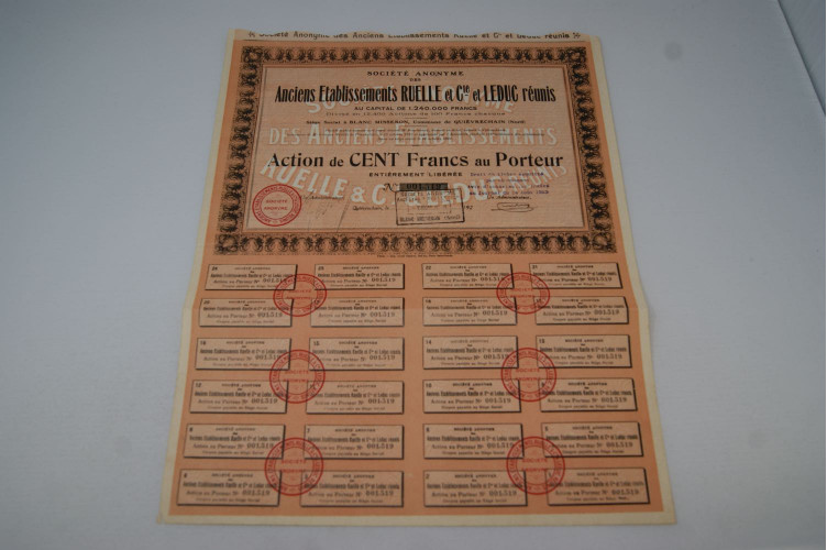 Société anonyme des Anciens Etablissements Ruelle et Cie. Et Leduc réunis