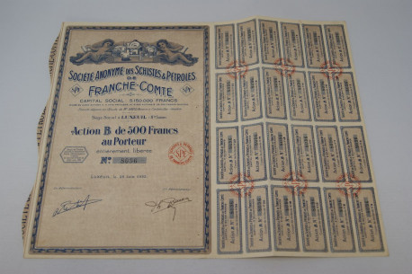 Société anonyme française des schistes et pétroles de Franche Comté