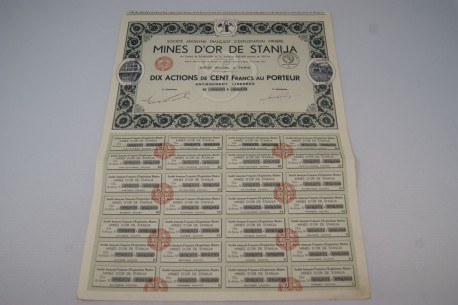 Société anonyme française d'exploitation minière Mines d'Or de Stanija