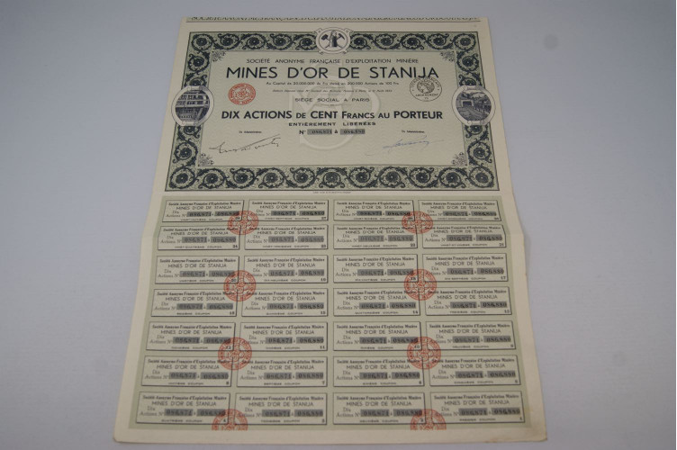 Société anonyme française d'exploitation minière Mines d'Or de Stanija