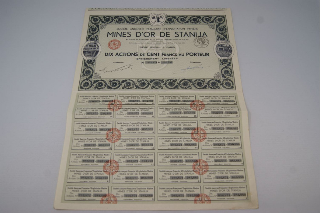 Société anonyme française d'exploitation minière Mines d'Or de Stanija